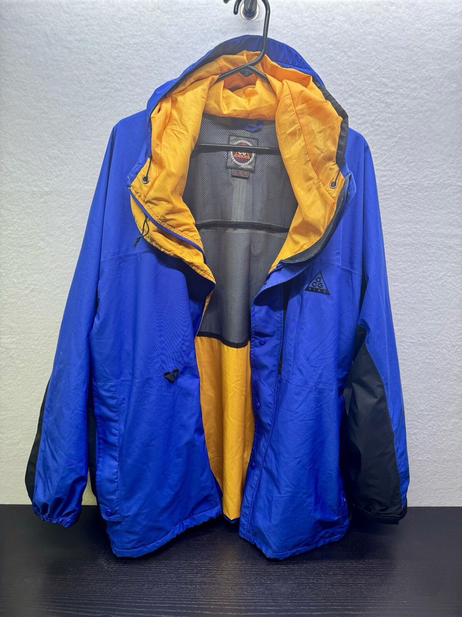VTG 90's Nike ACG Storm Fit Blue Light Mountain Parka Jacket Mens