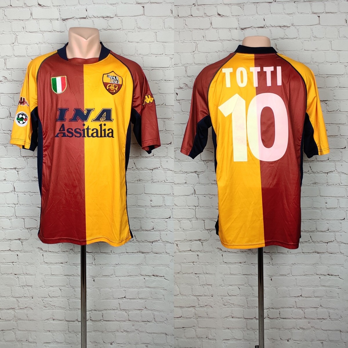 Football shirt soccer FC AS Roma European Third 2001/2002 Kappa