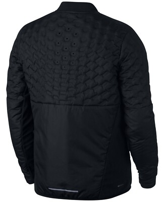 MENS NIKE AEROLOFT 800-FILL GOOSE DOWN RUNNING JACKET BLACK 928505