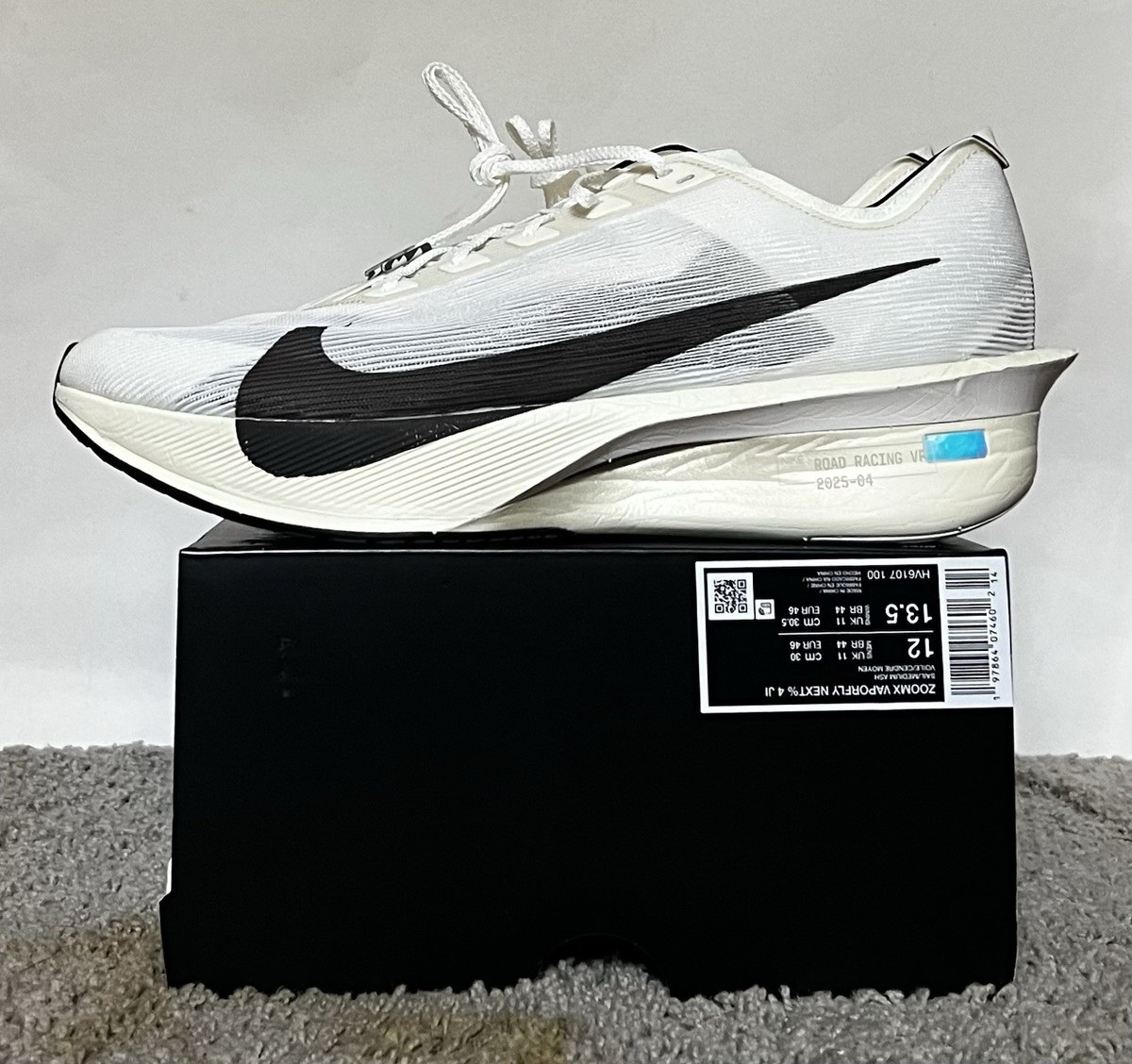 Size 12M- Nike Jakob Ingebrigtsen ZoomX VaporFly Next% 4 Sail NBY