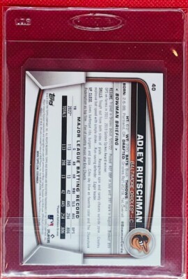 ADLEY RUTSCHMAN - RC Paper - 2023 Bowman #40 - Baltimore Orioles