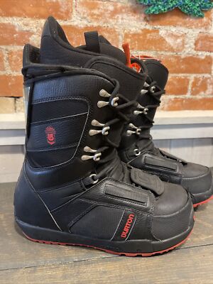 Burton Moto Imprint 1 Snowboard Boots Men's Size 9 Black Winter