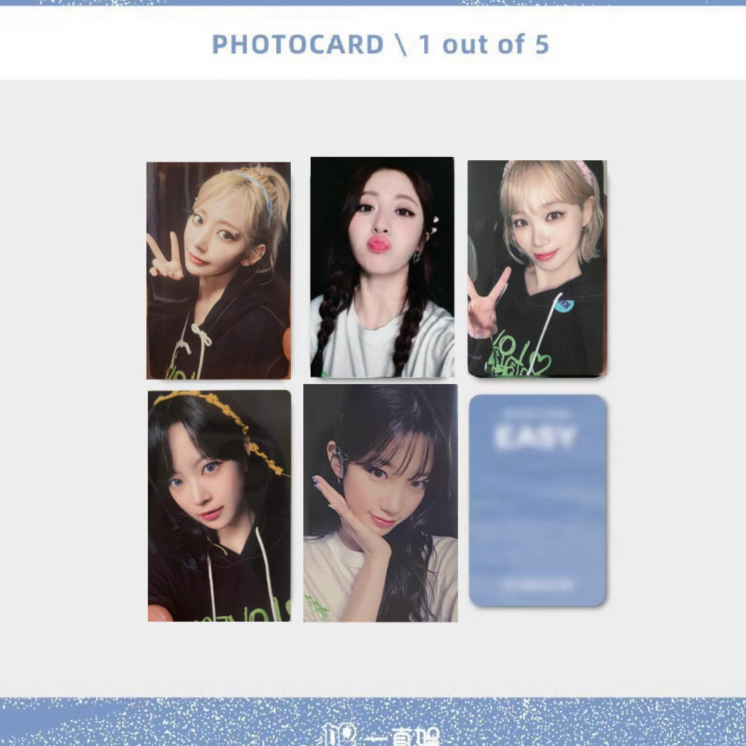 LE SSERAFIM EASY YIZHIYU YZY FANSIGN POB LUCKY DRAW PHOTOCARD