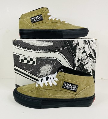 Vans Half Cab Skate Olive Black Pig Suede Men's Size 8 - 13 BRAND