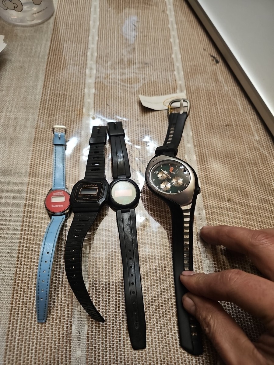 Nike Triax Swift WR0091 Miami Hurricane Sport Watch Non Working