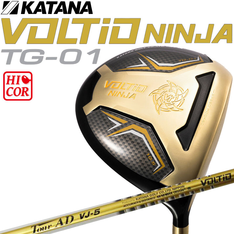 KATANA GOLF Japan 2024 VOLTIO NINJA TG-01 Hi-COR DRIVER TOUR AD VJ