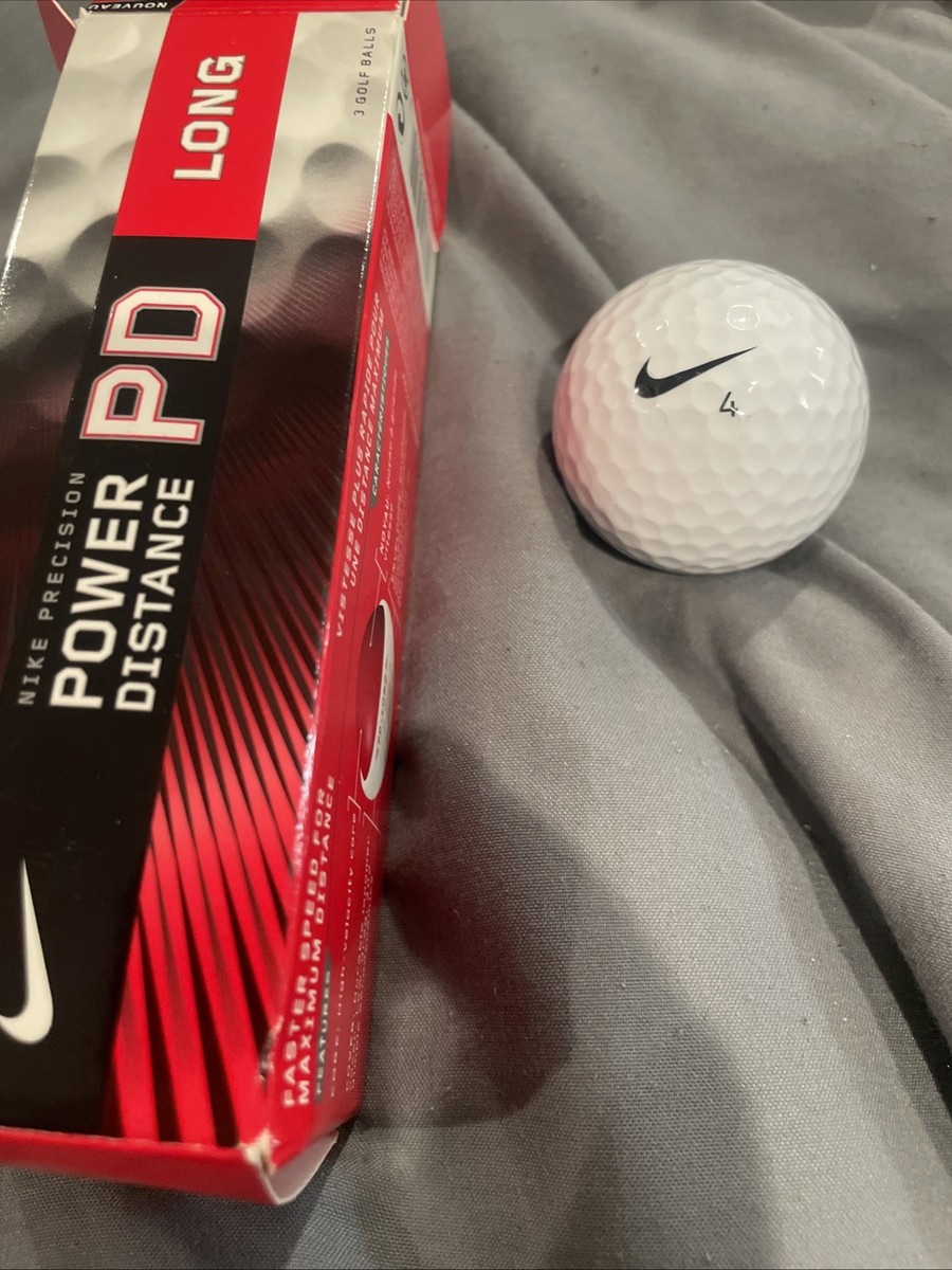 NIKE Golf Balls PD Long Box of 3 Power Distance Precision Nikegolf