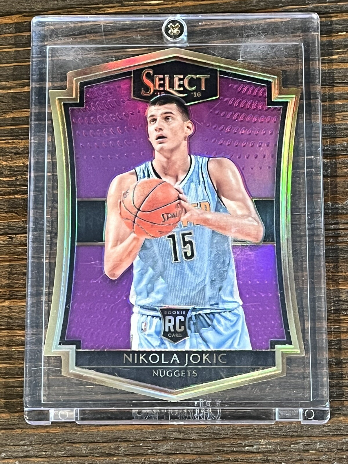 Nikola Jokic 2015 Select #128 Premier Level Purple Die-Cut /99