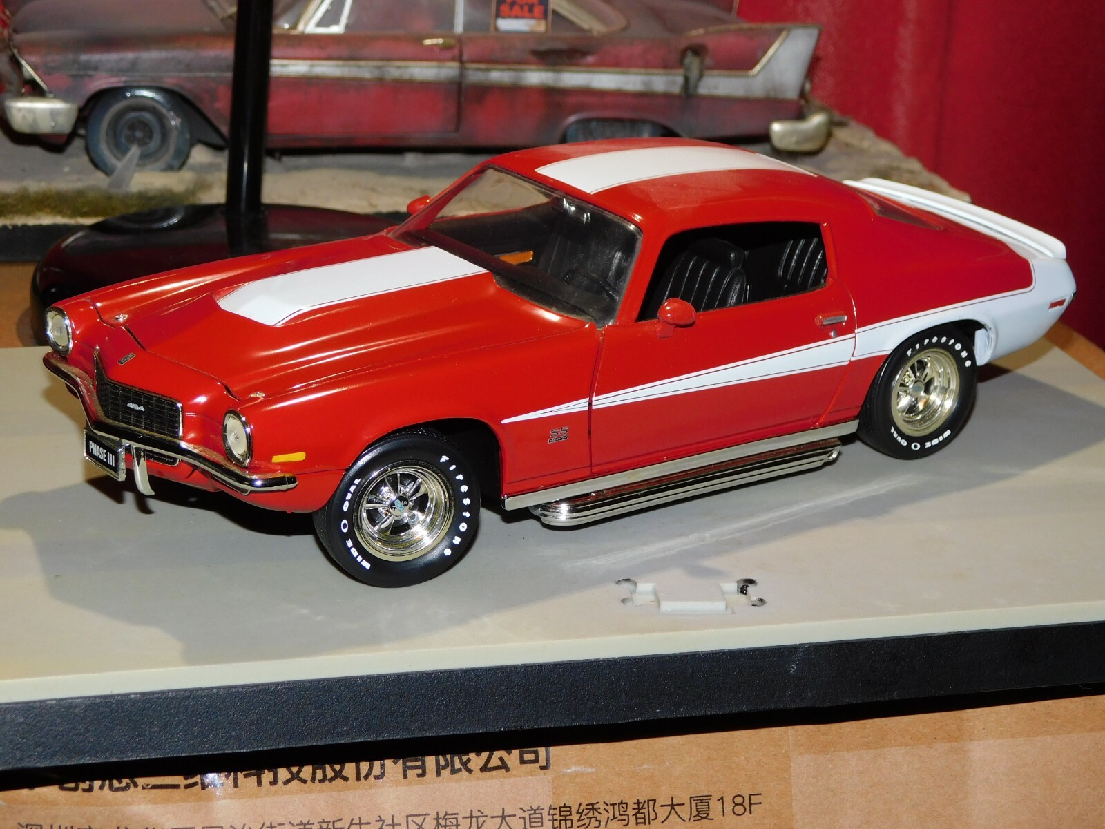 1/18 AMERICAN MUSCLE 1970 1/2 Baldwin Motion Chevy Camaro SS red