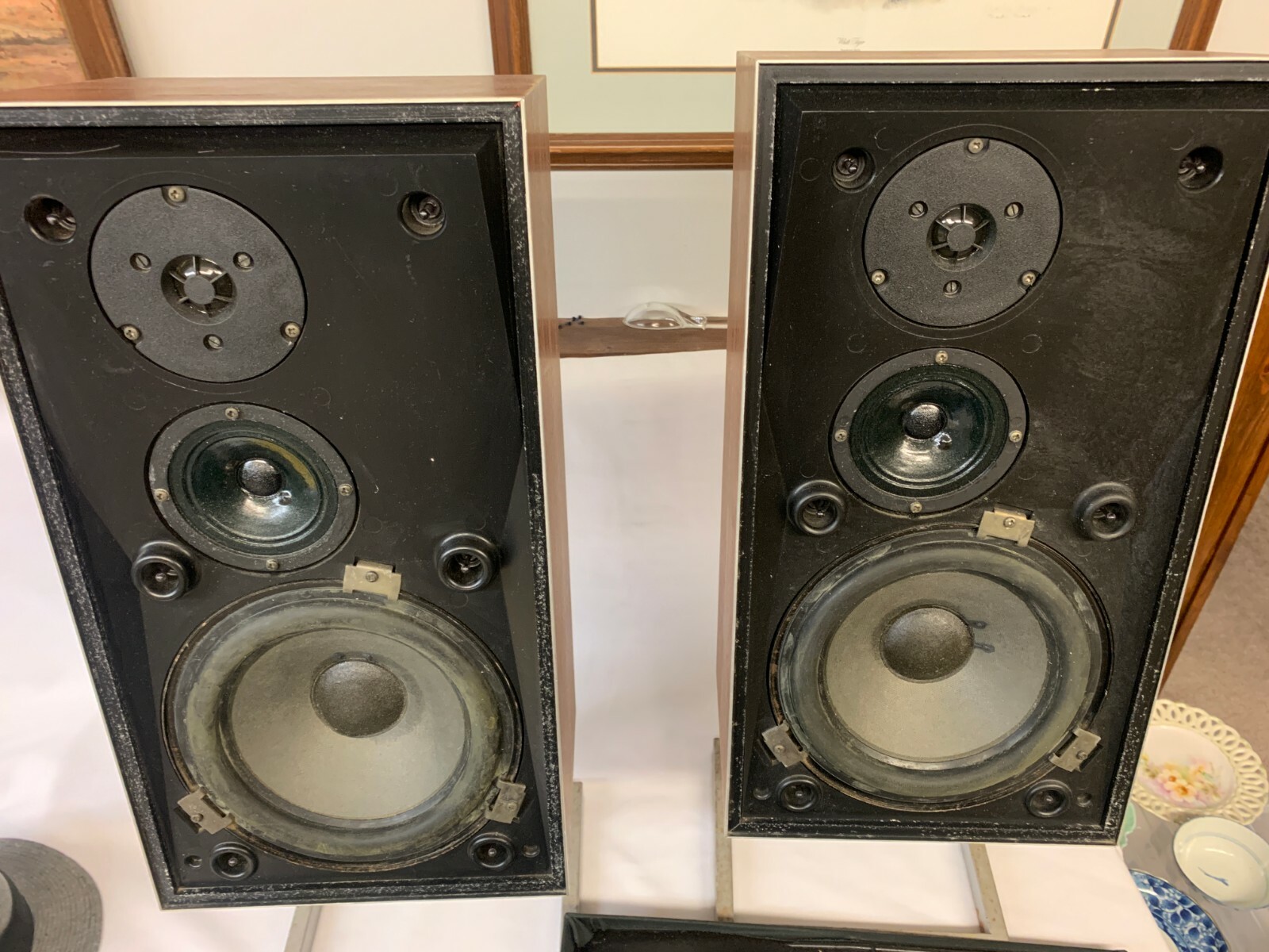 Beovox S45-2 + Rare Stands + Covers + Cable - Ripe for Restoration