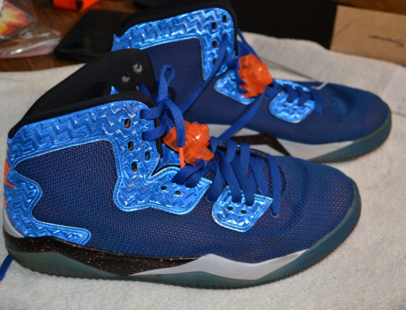 Nike Air Jordan Spike Forty 40 Royal PE Knicks Blue Orange 807541