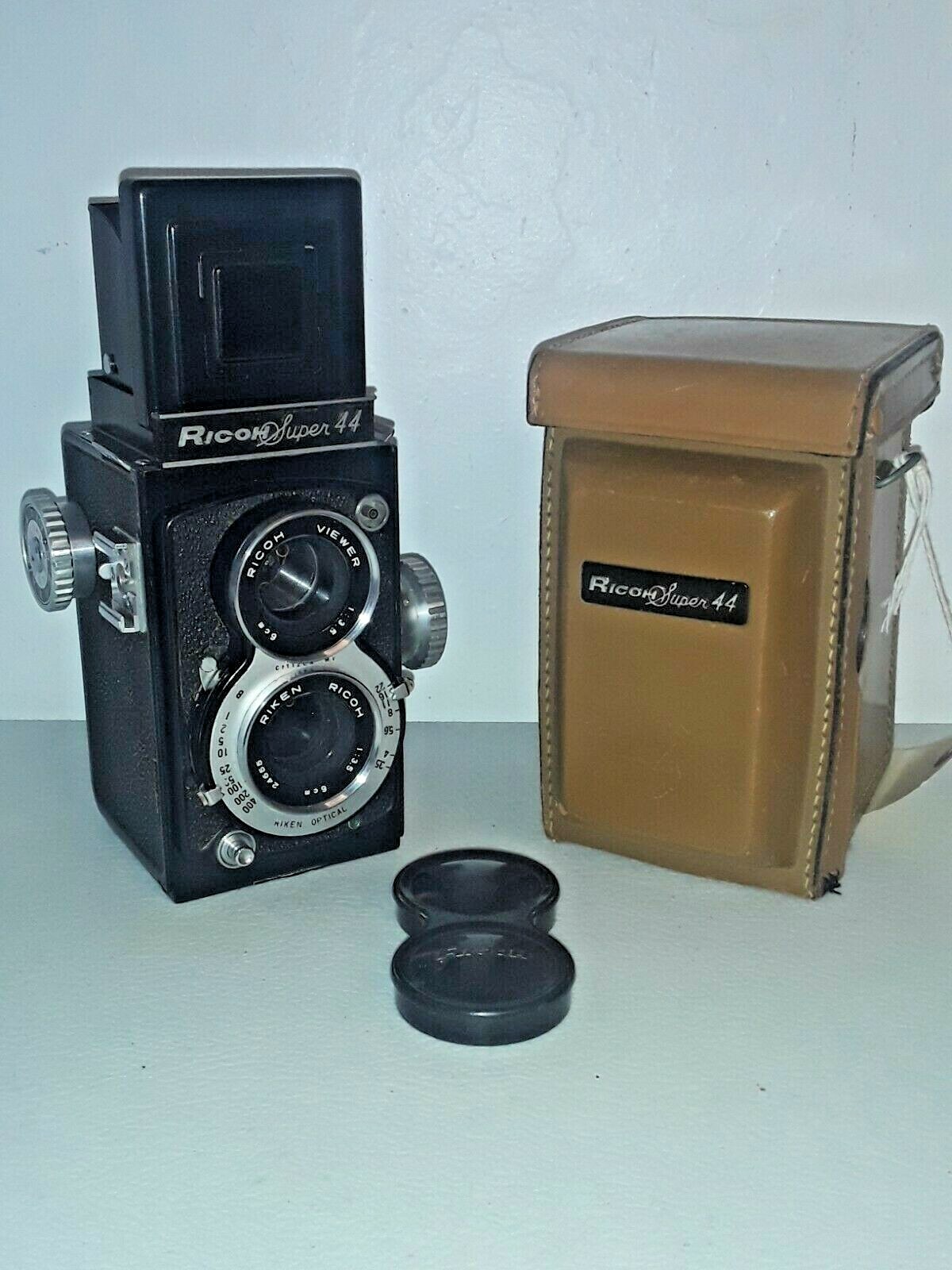 RARE 1958 JAPAN RICOH SUPER 44 4x4 Riken 6cm f3.5 1:3.5 Lens TLR