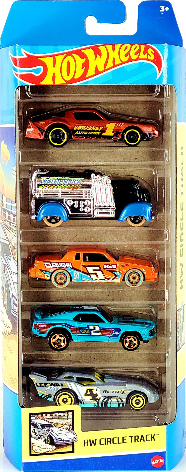 Hot Wheels 🏁 Circle Track 5-Pack - Camaro Z28, Grand National