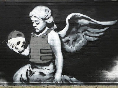 64269 Banksy Skull Angel Wall Decor Print Poster | eBay