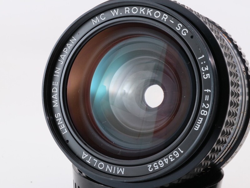 MINOLTA MC W.Rokkor-SG 28mm F/3.5 Wide Angle MF Lens Exc From