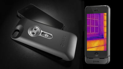 iPhone 5/5sが赤外線サーモグラフィになるケース「FLIR ONE」 - GIGAZINE