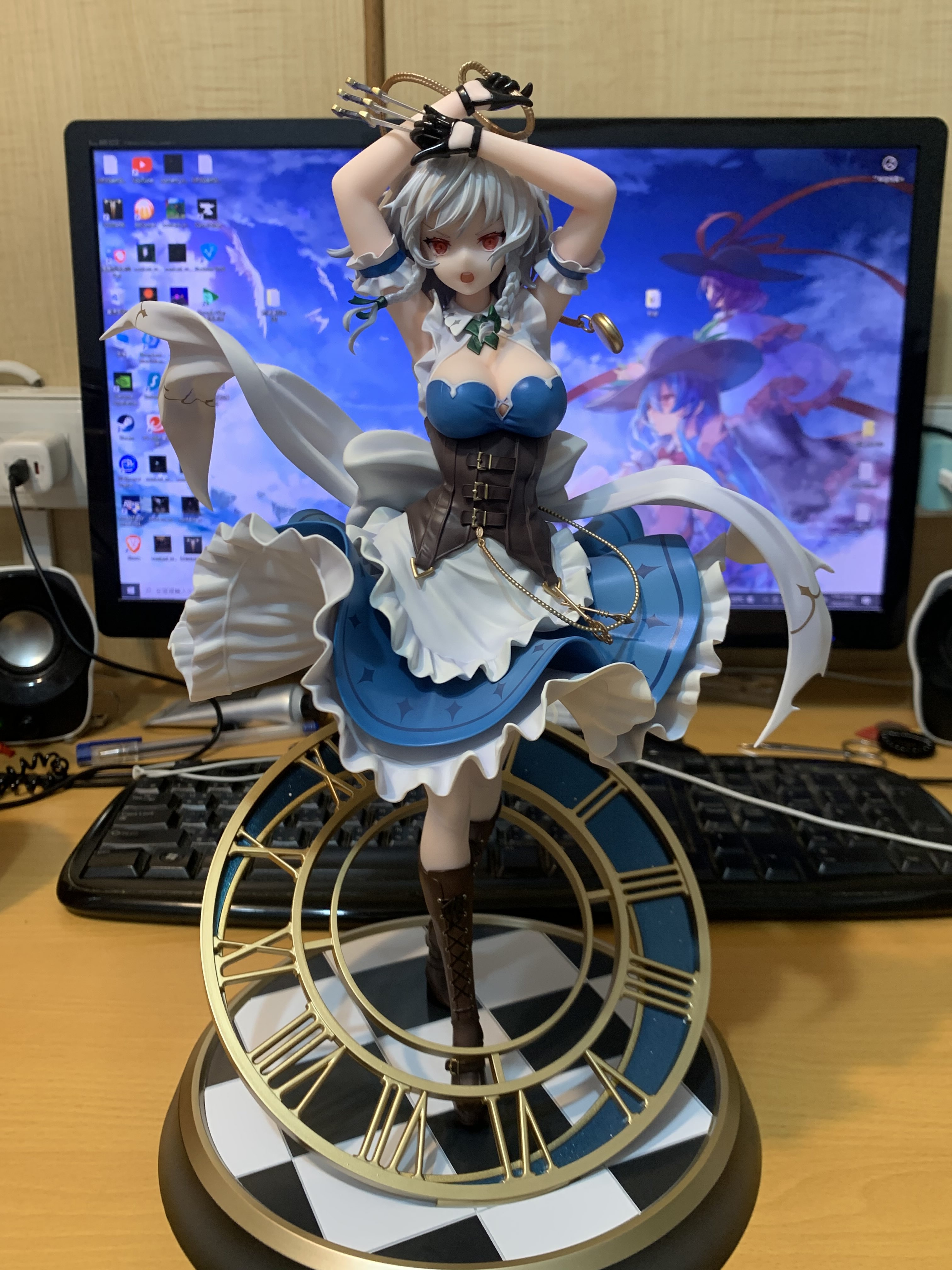 不專業開箱]MAGI ARTS 東方Project 月時計十六夜咲夜1/6 豪華版