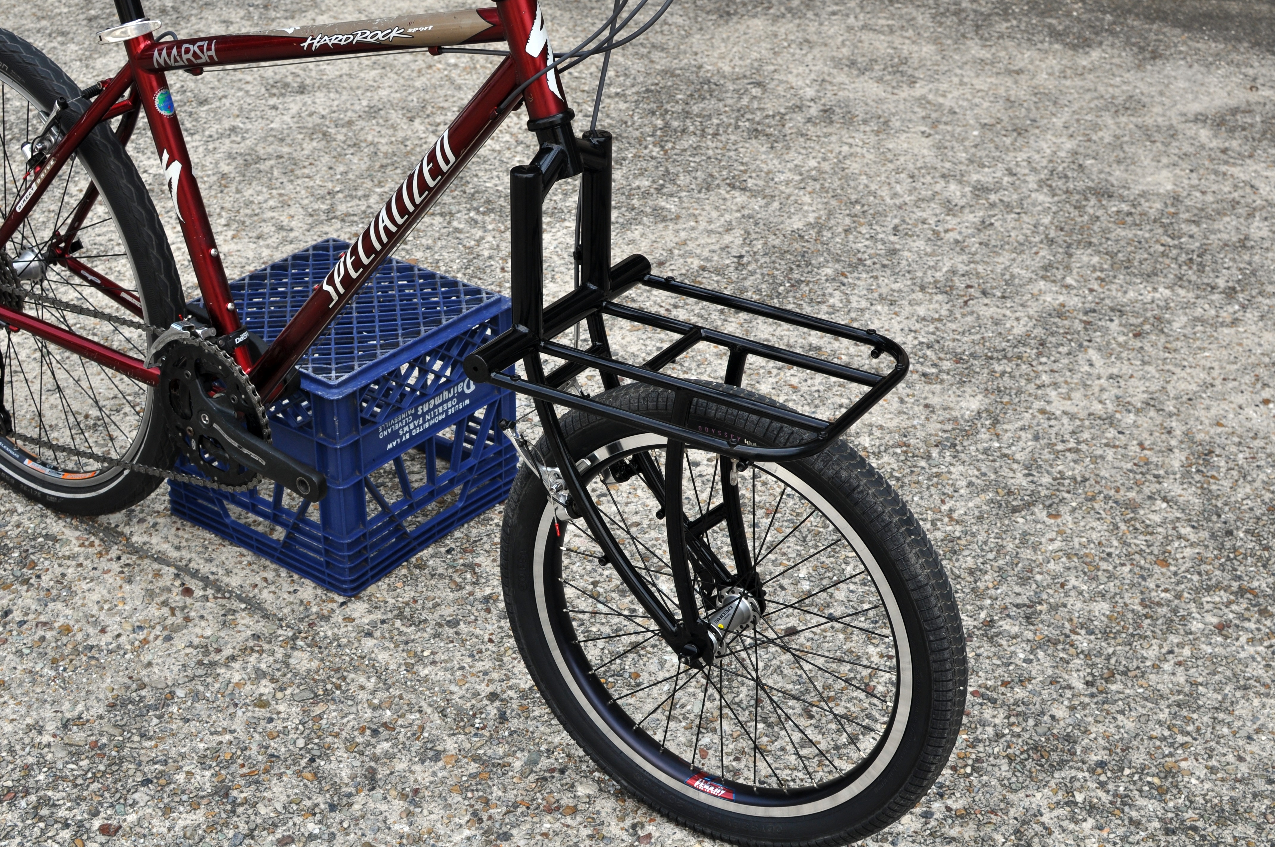 ダイナモFホイール + CRUST カーゴフォーク 1-1/8 ダイナモFホイール +