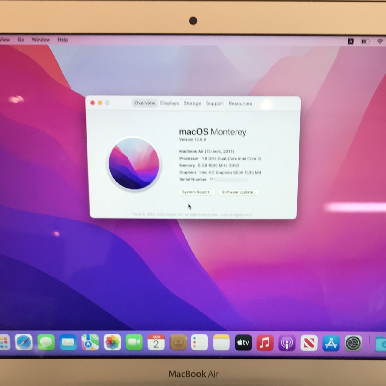 MacBook Air (13-inch, 2017) 初期化後 インターネットリカバリーが