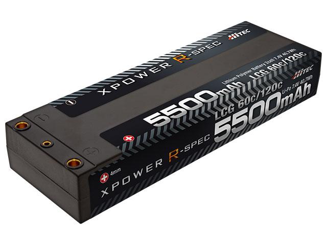XPOWER R-SPEC Li-Po 7.4V 5500mAh 60C/120C | Hitec Multiplex Japan Inc.
