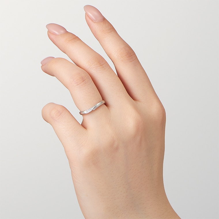 桃の花L]Ptダイヤモンド/リング(プラチナ): ICHAROI | IMAYO Official