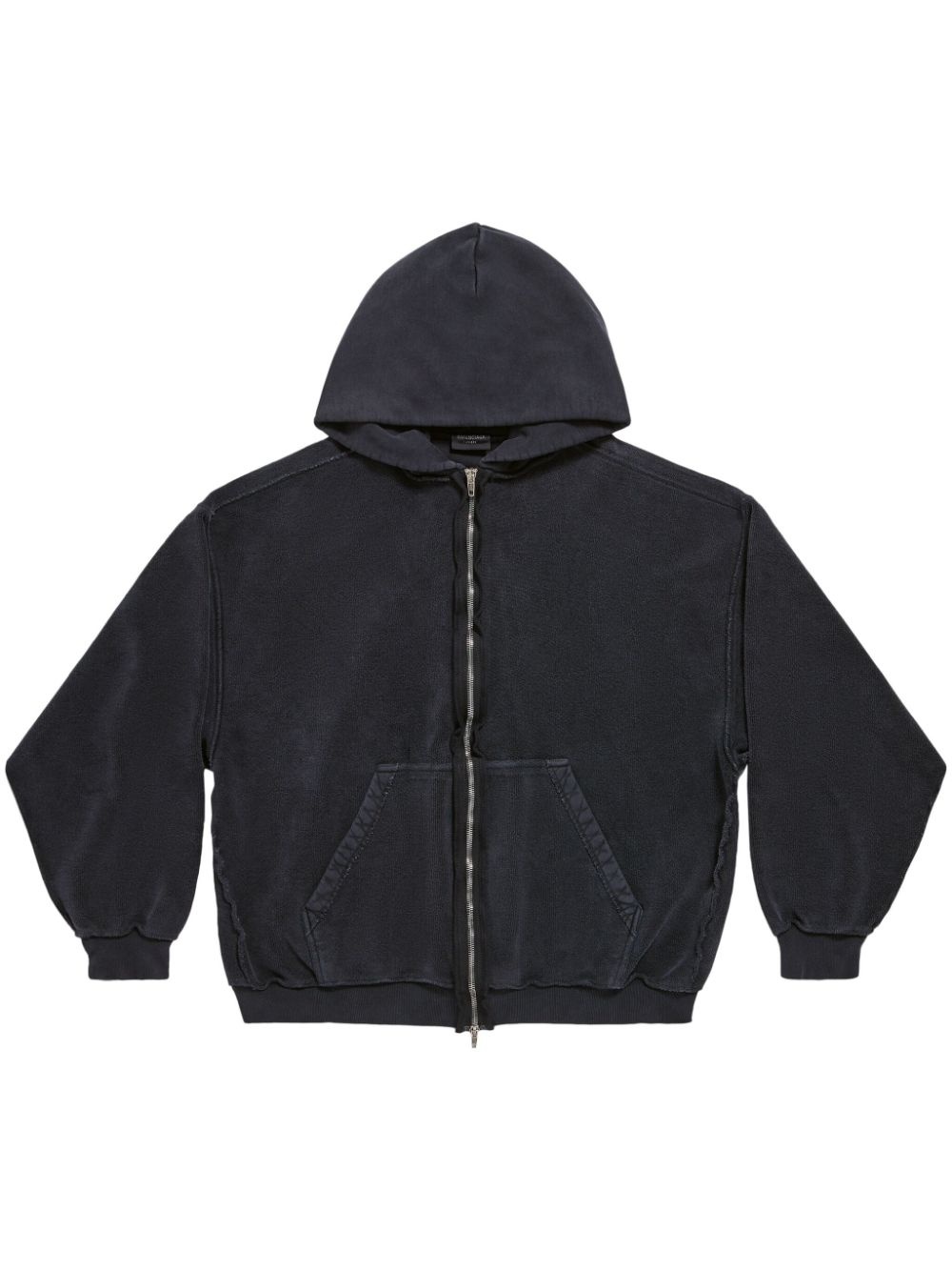 BALENCIAGA Inside Out cotton zipped hoodie | REVERSIBLE