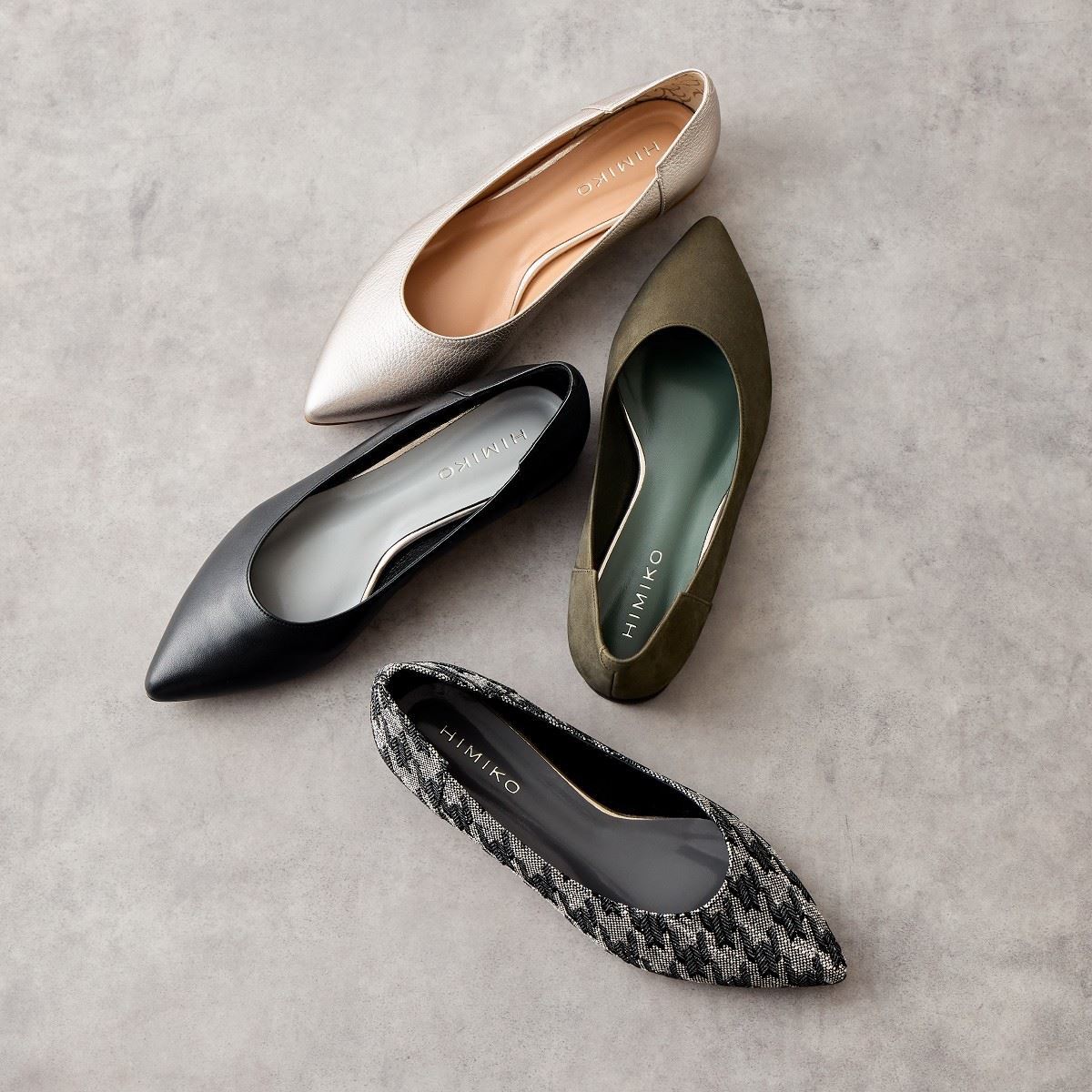 再値下げ】【本革】【卑弥呼】フラットプレーンパンプス/631316