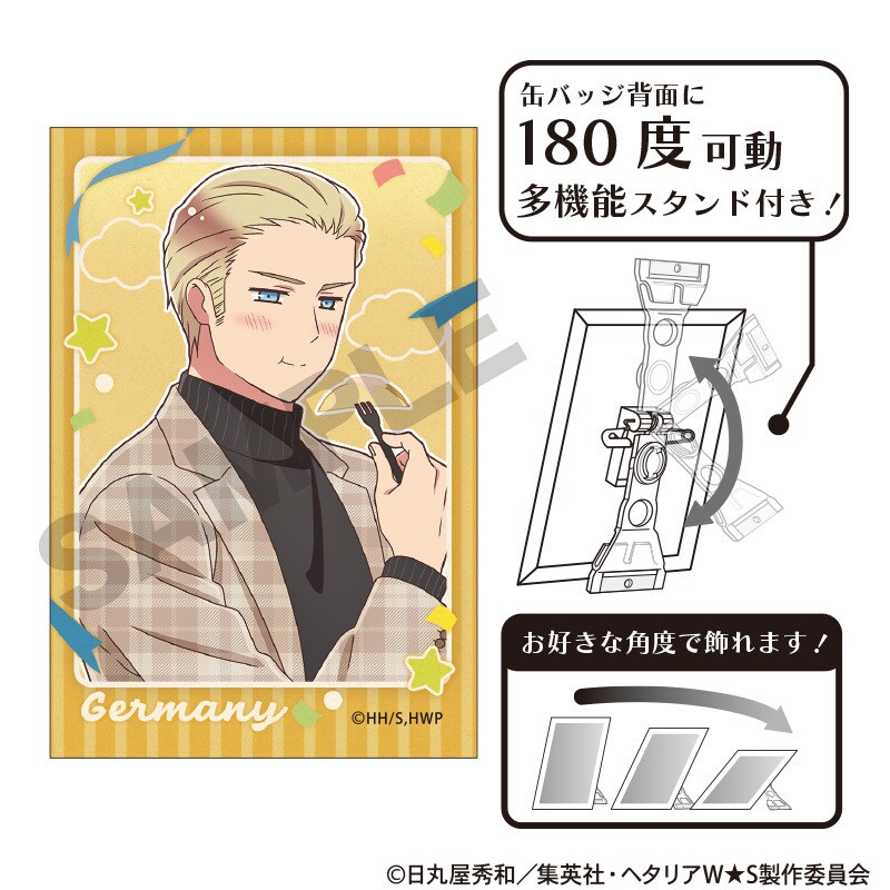 ヘタリア World☆Stars アート缶バッジ ロシア 食べ歩き | クラックス