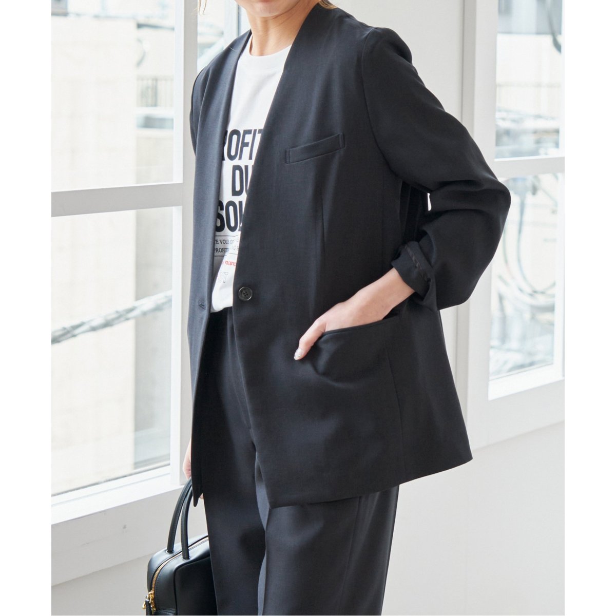 追加》ドライダブルクロスVカラージャケット | スピック＆スパン(Spick