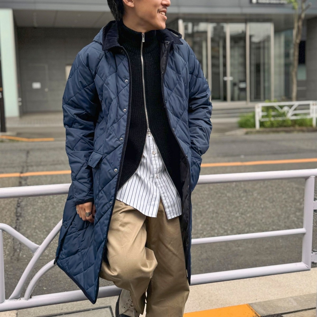 TAION/タイオン】別注キルティング フードダウンコート 24AW