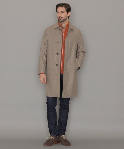 DUNFORD】【Loro Piana Fabric】ウールツイルステンカラーコート