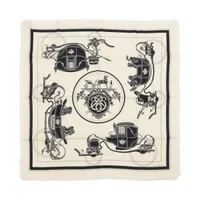 エルメス カレ80 Ex-Libris Fringe エクスリブリスフリンジ スカーフ