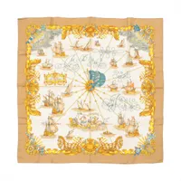 エルメス カレ90 SELLES A HOUSSE カバーへの腰かけ スカーフ シルク