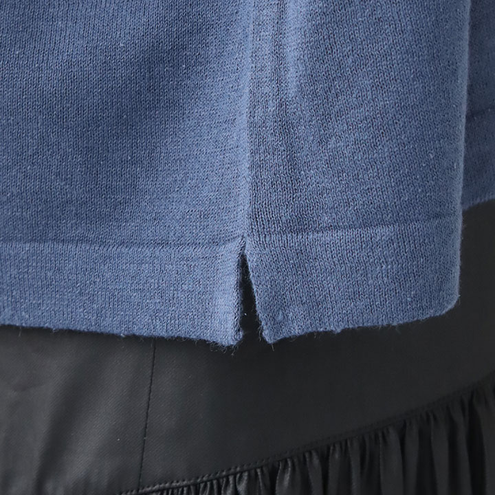 mao made(マオメイド) リネンコットン ワイドポロニット(521106)の通販