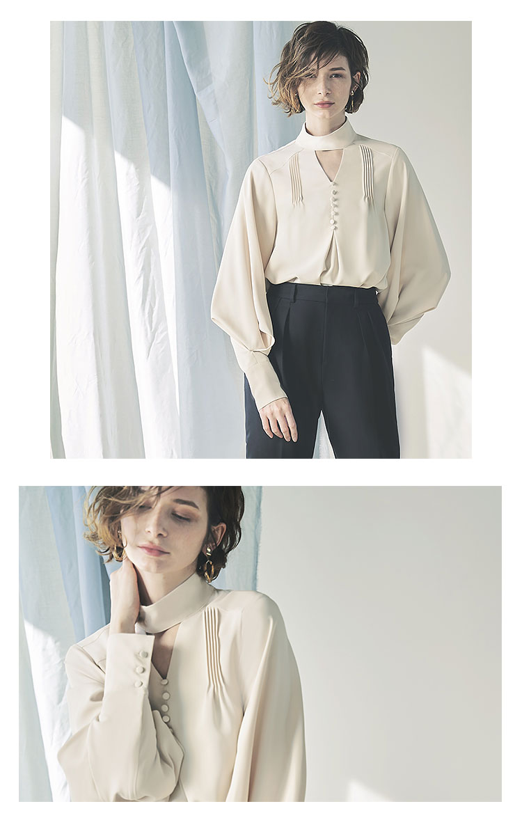 タックスリーブブラウス「T967」-RUIRUE BOUTIQUE