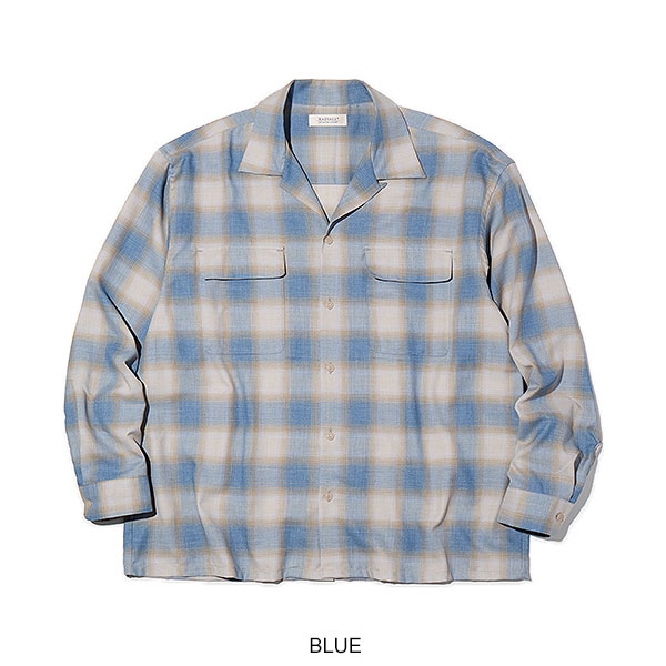 RADIALL ラディアル BELAIR - OPEN COLLARED SHIRT L/S