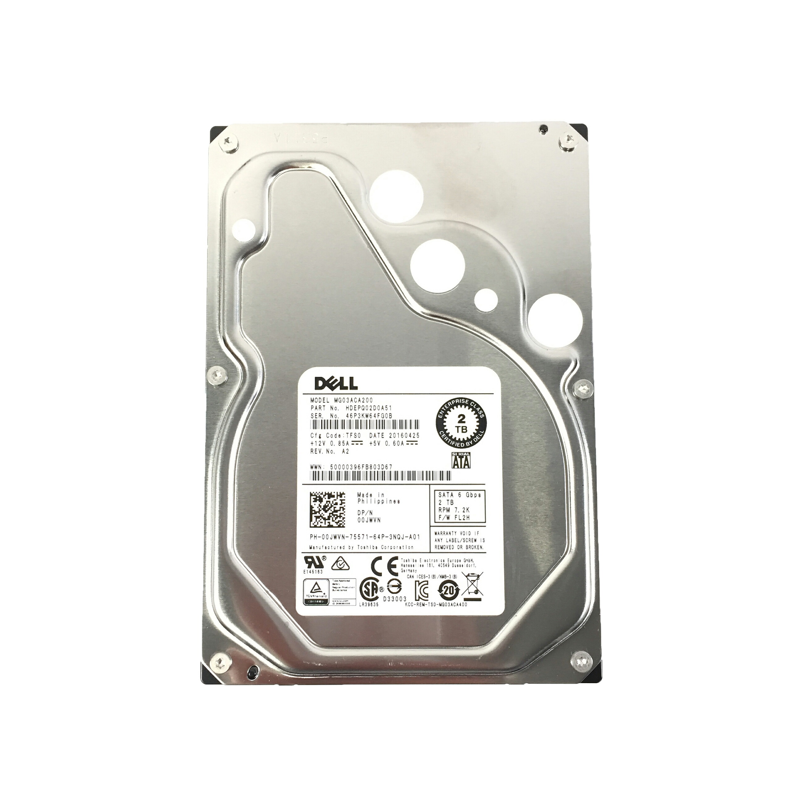 楽天市場】R022-2 TB 3.5 インチ SATA HDD 1点 WD/seagate/HPE/TOSHIBA
