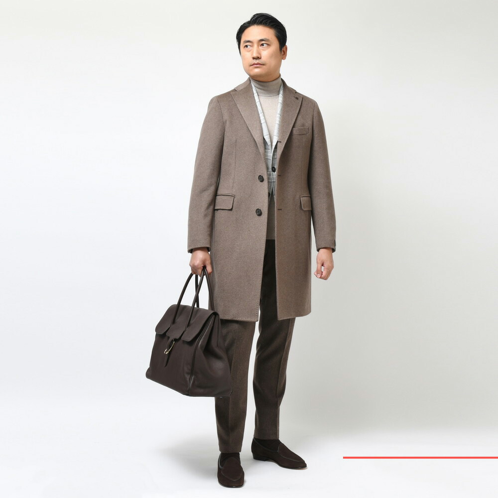 TAGLIATORE（タリアトーレ）カシミアフランネルソリッドチェスター