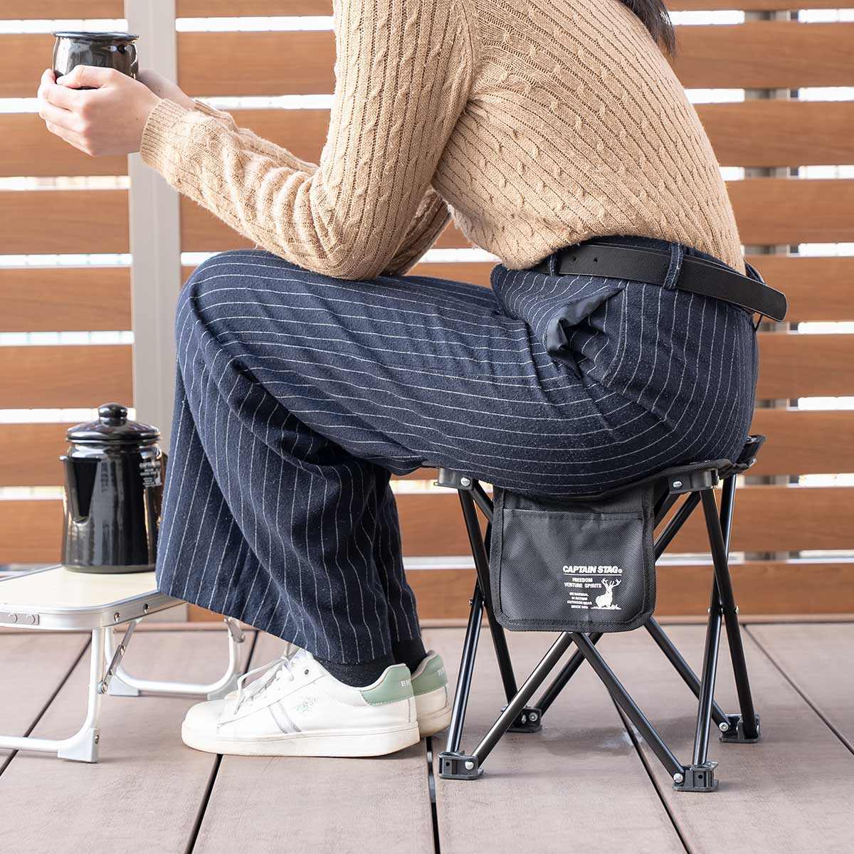 楽天市場】折りたたみチェア グラシア ちょこっとチェア ブラック