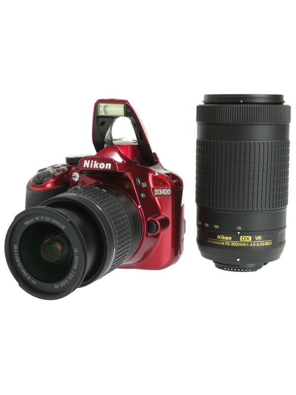 Nikon】ニコン『D3400ダブルズームキット』D3400WZRD レッド 2416万