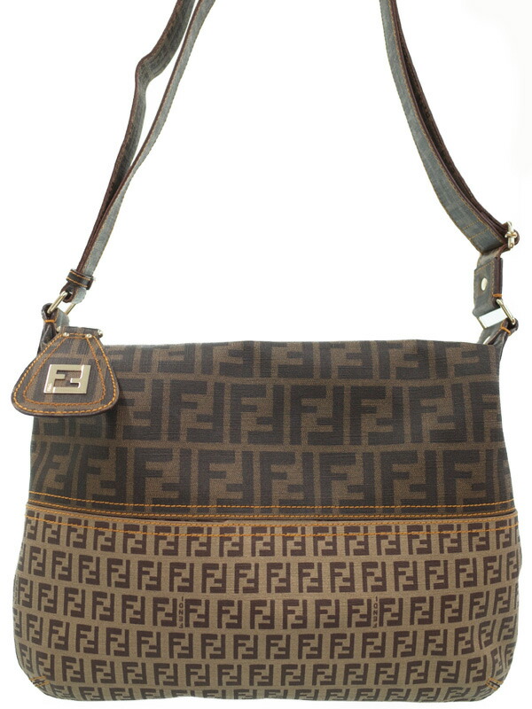 FENDI】フェンディ『ズッカ柄×ズッキーノ柄 ショルダーバッグ』8BT128