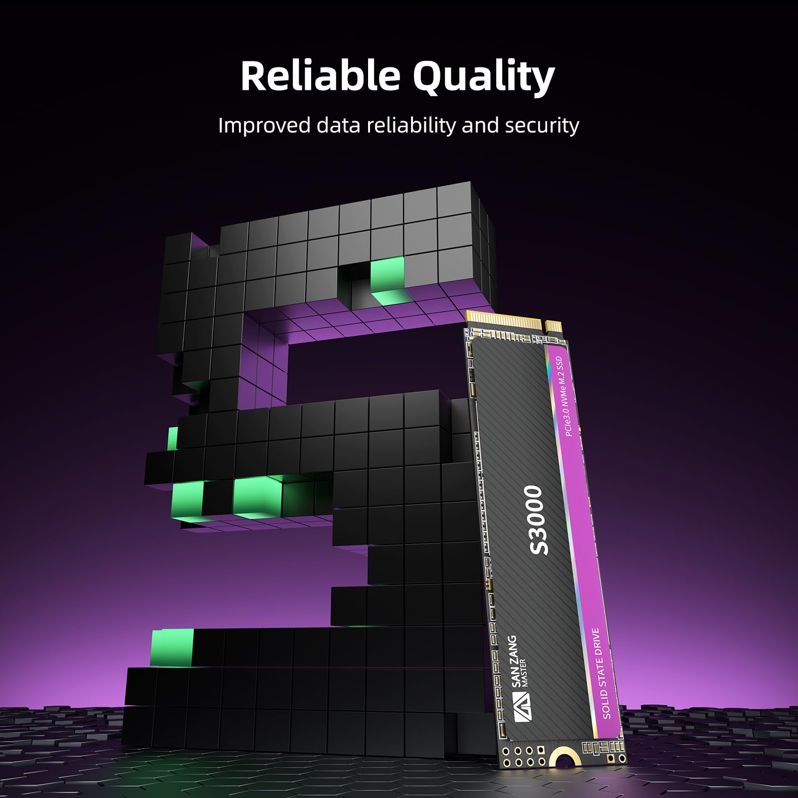 内蔵型SSD SAN ZANG S3000 2TB NVMe M.2 SSD SAN ZANG MASTER S3000