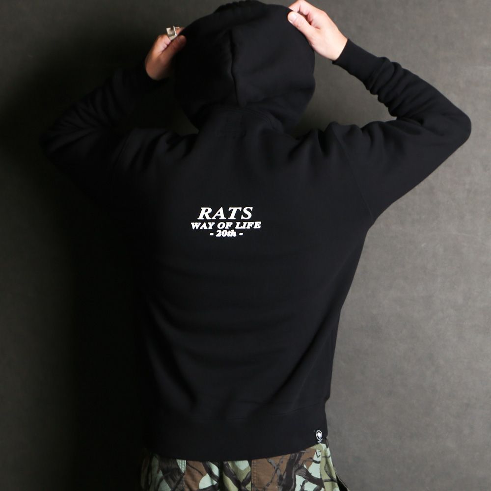 RATS - 20th RATS × NEIGHBORHOOD / HOODIE - BLACK / プルオーバー