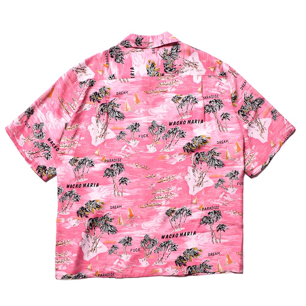 MINEDENIM - WACKOMARIA × MINEDENIM / Hawaiian Shirt - PNK / 24MND