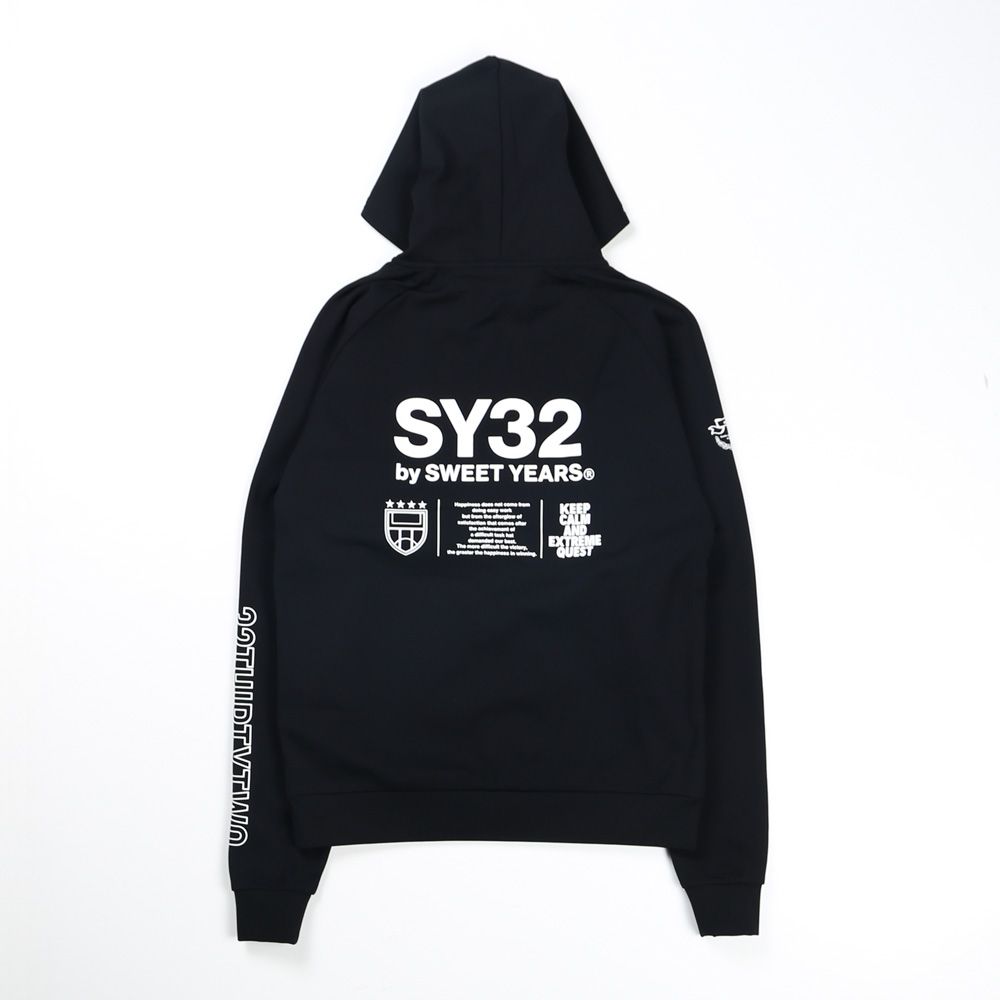 SY32 by SWEET YEARS - MULTI LOGO HIGH QUALITY ZIP HOODIE / ジップ