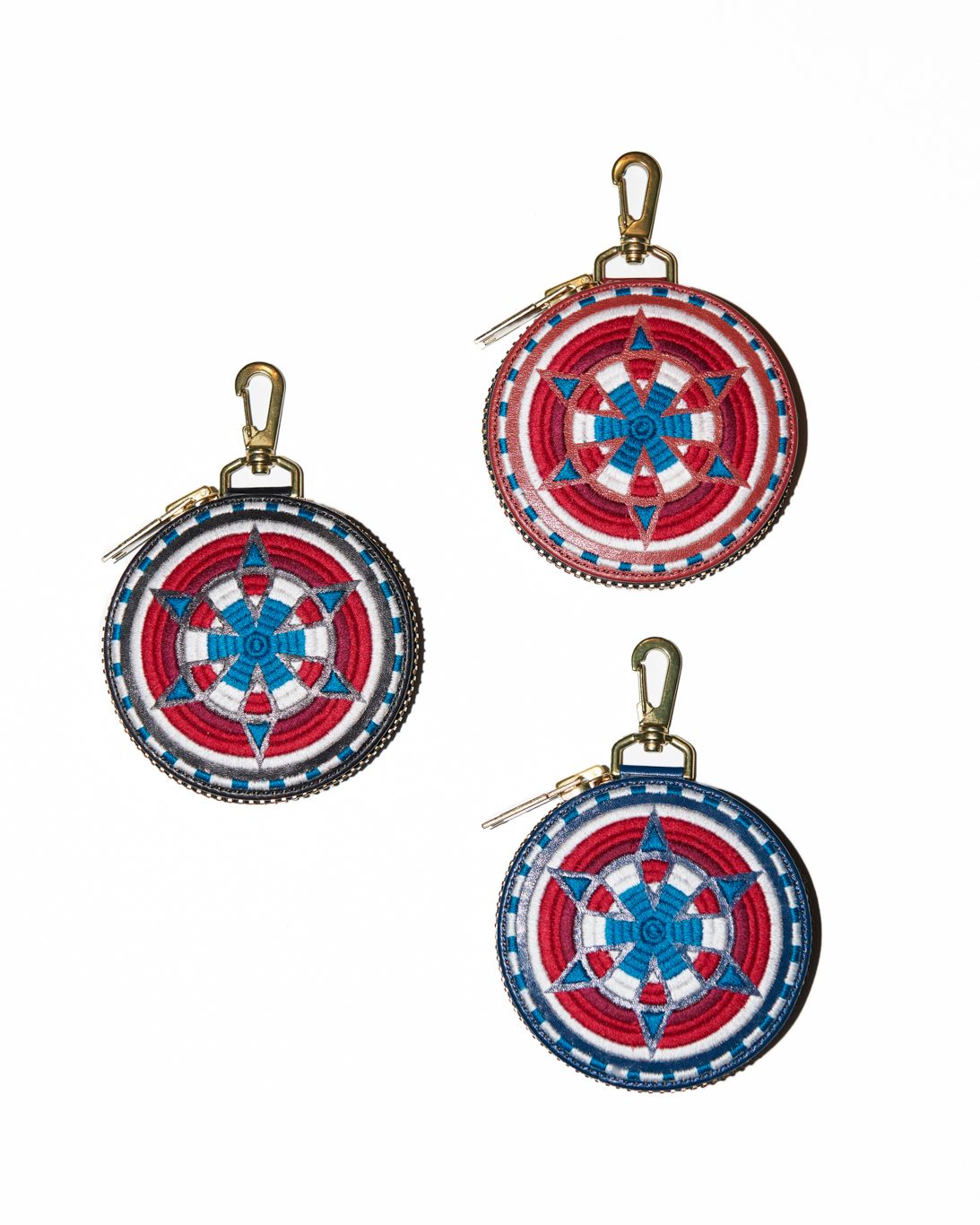 blackmeans - サークルポーチ (レザー コインケース) / RED / 945