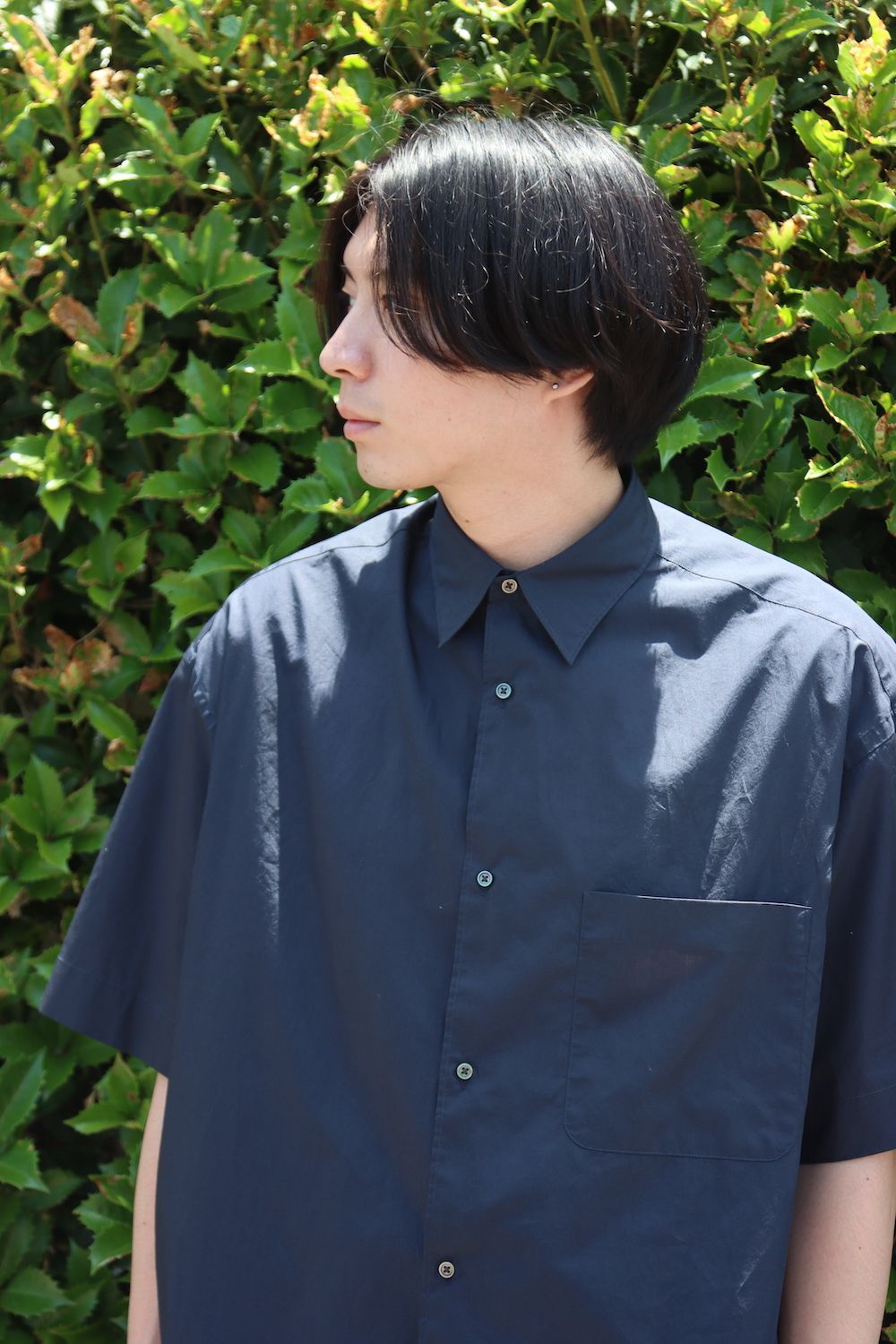 Graphpaper Broad S/S Oversized Regular Collar Shirt style.2022.6.4