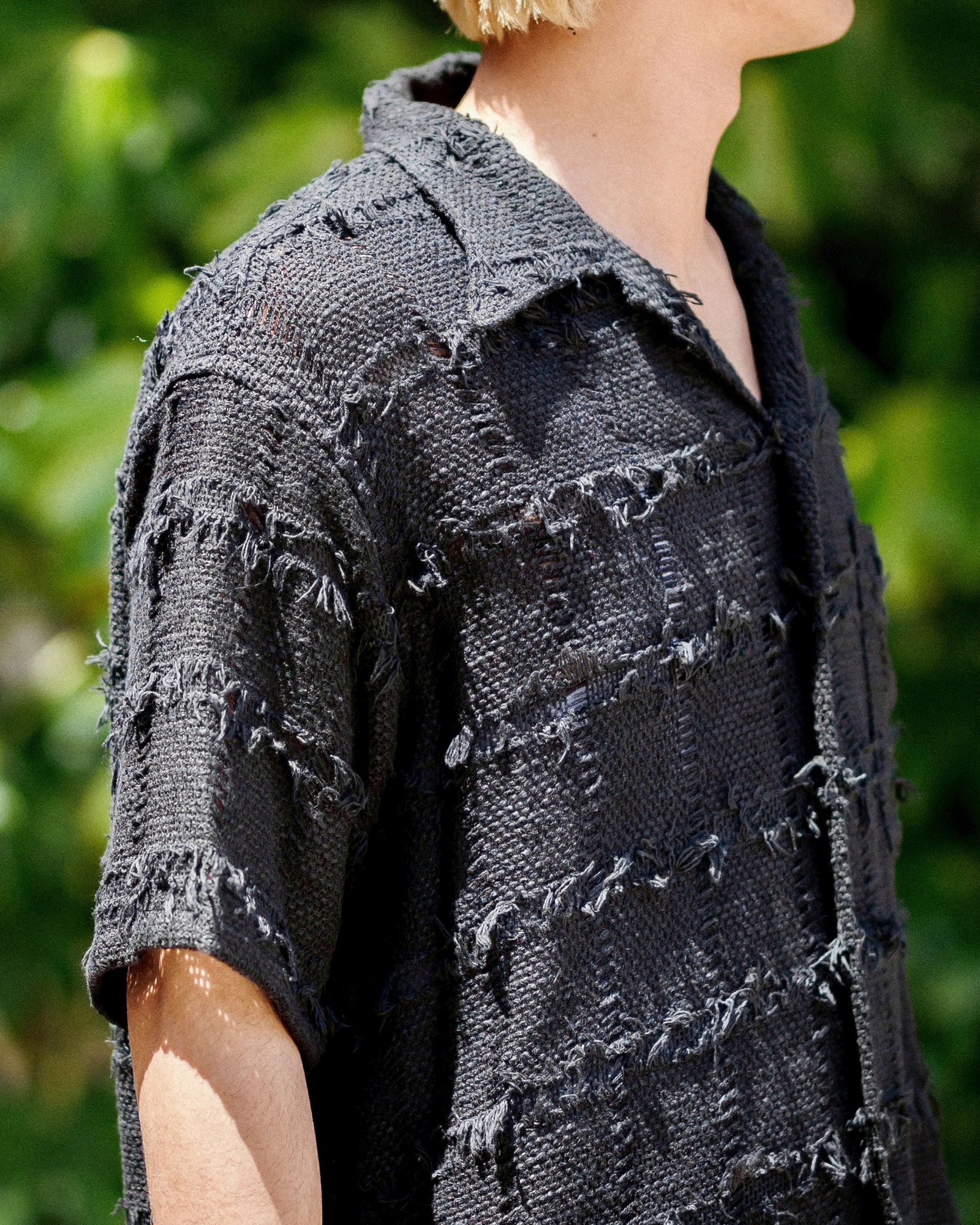 YOKE FRINGE CHECK TWEED OPEN COLLAR SHIRT 5月3日(土)新作発売