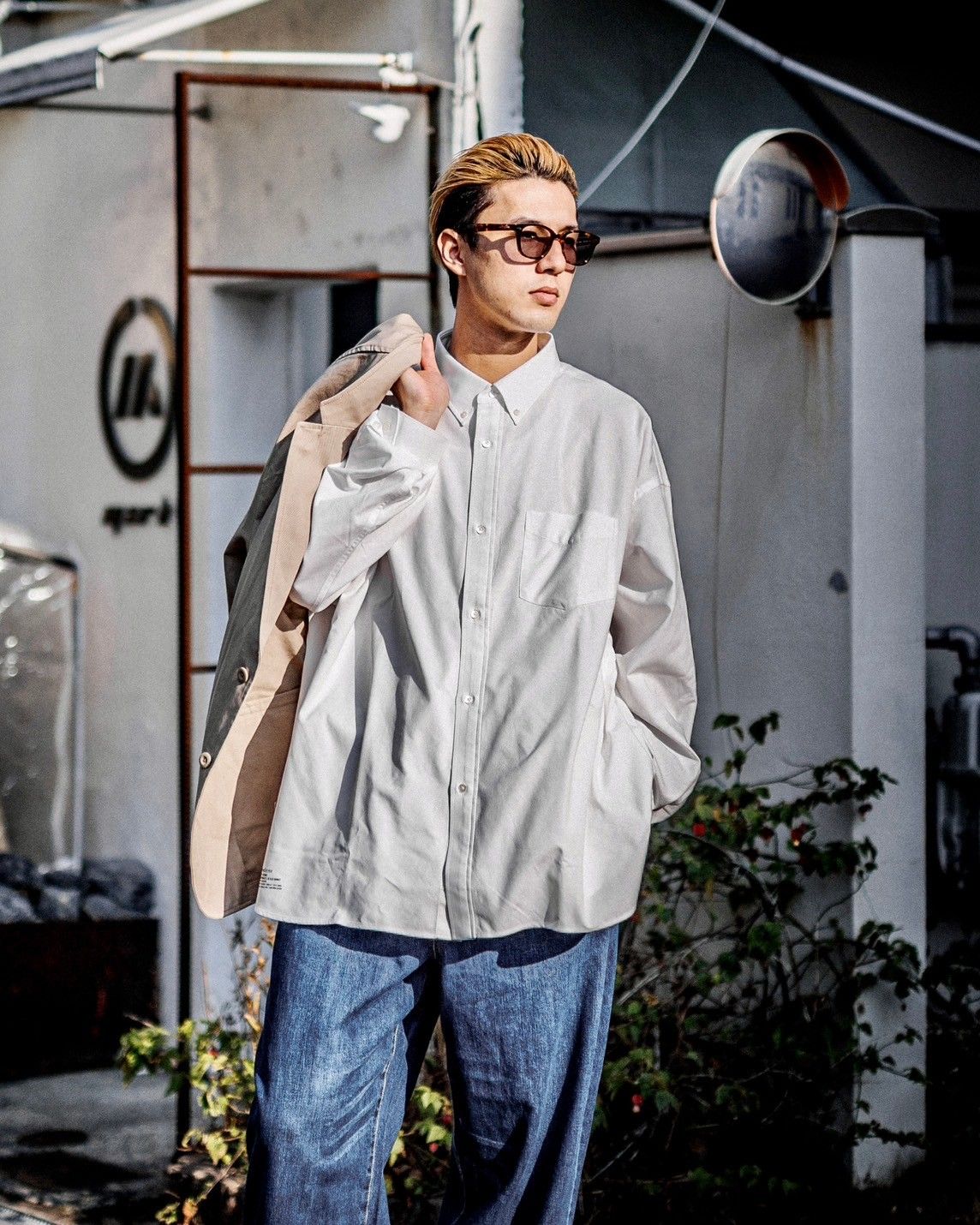 FreshService - フレッシュサービス DRY OXFORD CORPORATE L/S B.D.