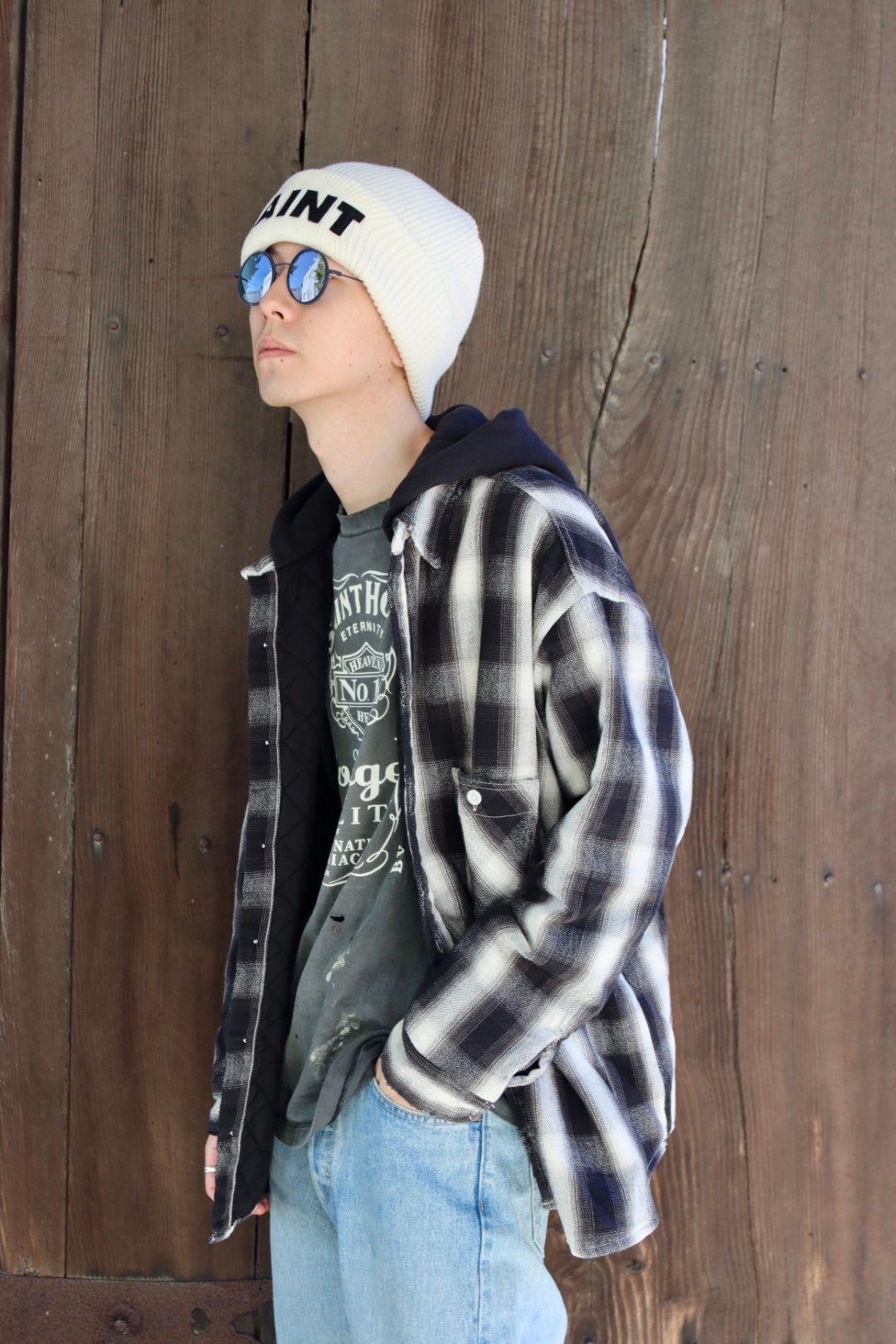 SAINT Mxxxxxx セントマイケル 23AW CHECK SHIRT PARKAスタイル | 3882